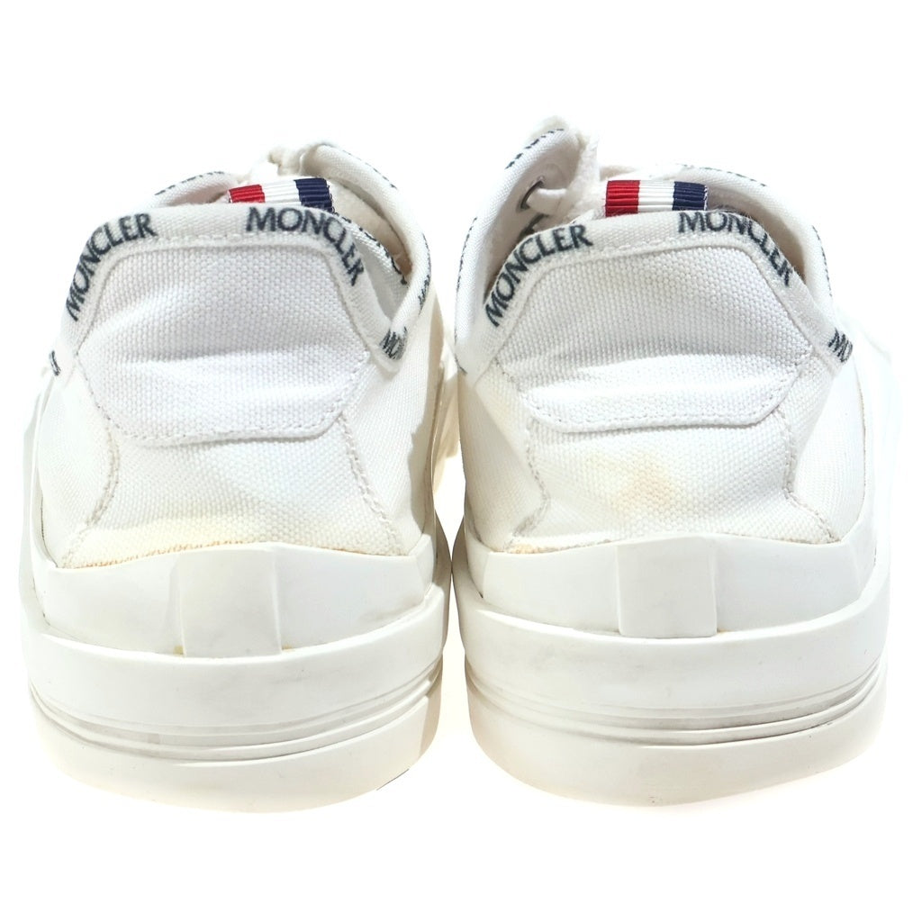 MONCLER(モンクレール) 21SS GLISSIERE ロゴ トリコロール キャンバス ローカットスニーカー ホワイト