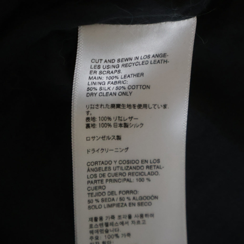 NO BRAND(ノーブランド) ANTANTI (アントアンチ) 25AW TYPE 0 JACKET SCRAP LEATHER タイプ0 スクラップ レザージャケット ブラック
