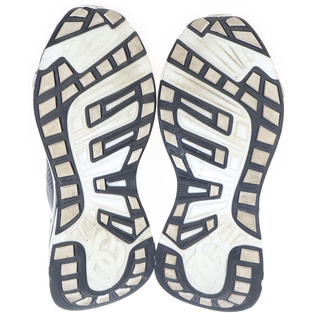 DOLCE & GABBANA(ドルチェアンドガッバーナ) Strtch Mesh Fst Sneaker CS2172 ストレッチメッシュ ビッグロゴ ファストローカットスニーカー ホワイト/ブラック