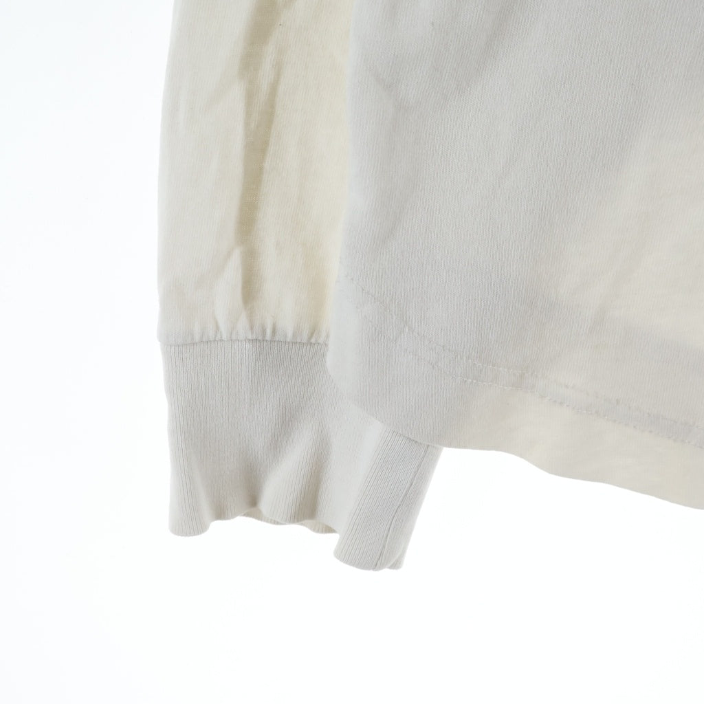 Palm Angels(パームエンジェルス) CLASSIC LOGO OVER TEE PMAB001S19413007 クラシックロゴプリント クルーネック長袖Tシャツカットソー ロンT ホワイト