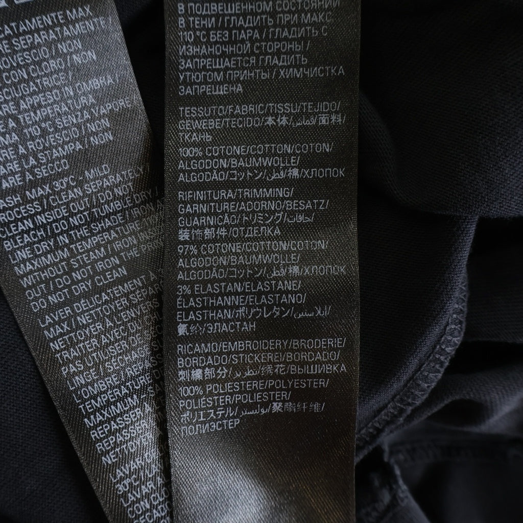 BALENCIAGA(バレンシアガ) 24SS Paris Liberty 764235 TQVR9 パリス リバティ ダメージ加工 クルーネック半袖Tシャツ カットソー ブラック