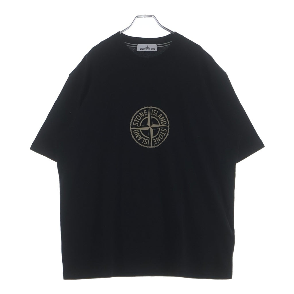 STONE ISLAND(ストーンアイランド) ORGANIC COTTON JERSEY プリントクルーネック半袖半袖Tシャツ ブラック L1S1521000001 S0362