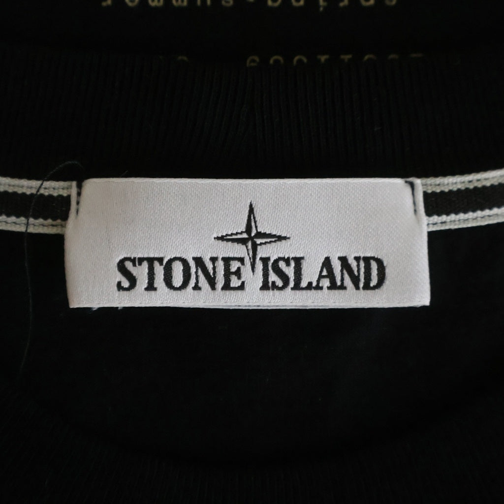 STONE ISLAND(ストーンアイランド) ORGANIC COTTON JERSEY プリントクルーネック半袖半袖Tシャツ ブラック L1S1521000001 S0362