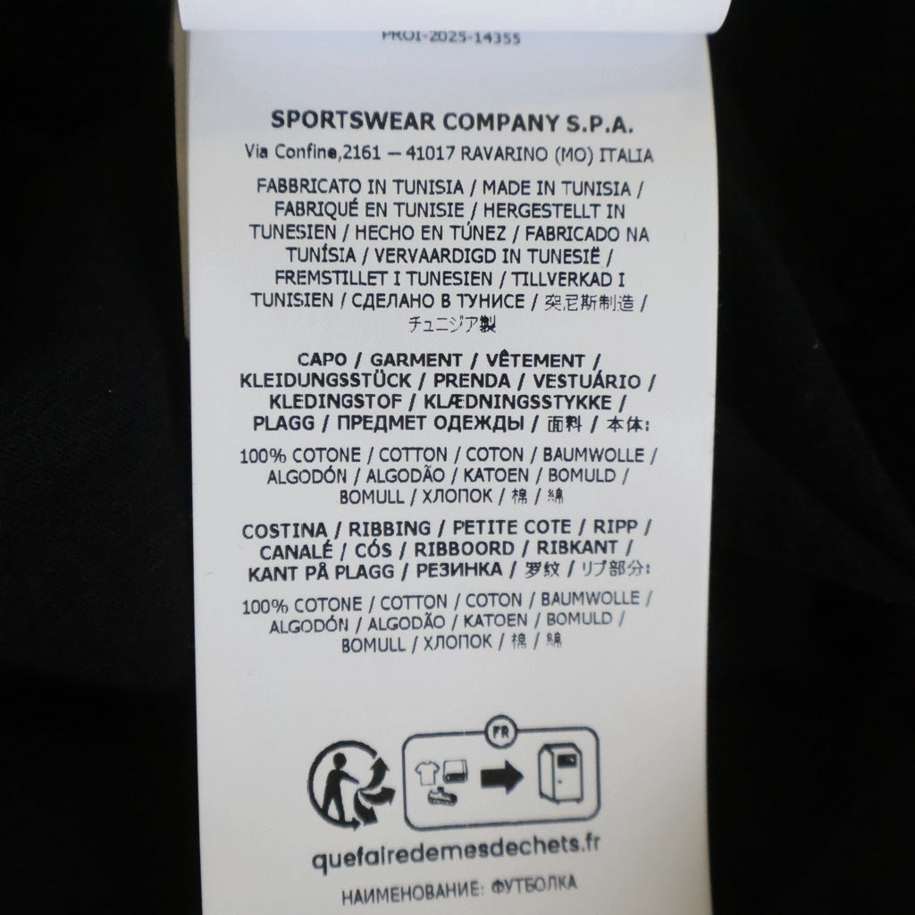 STONE ISLAND(ストーンアイランド) ORGANIC COTTON JERSEY プリントクルーネック半袖半袖Tシャツ ブラック L1S1521000001 S0362
