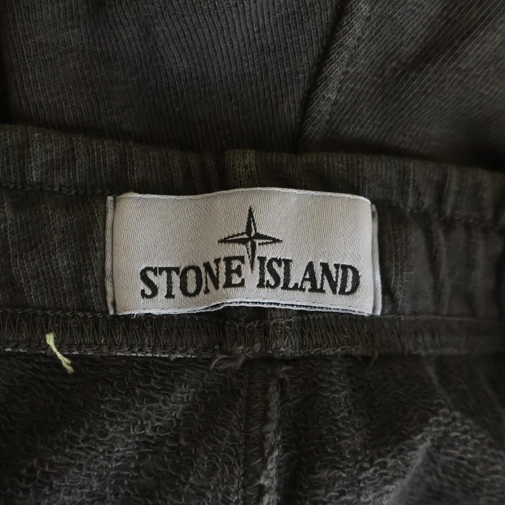 STONE ISLAND(ストーンアイランド) コンパスロゴパッチ ドローコード ヴィンテージ加工 ジョガーショートパンツ カーキ