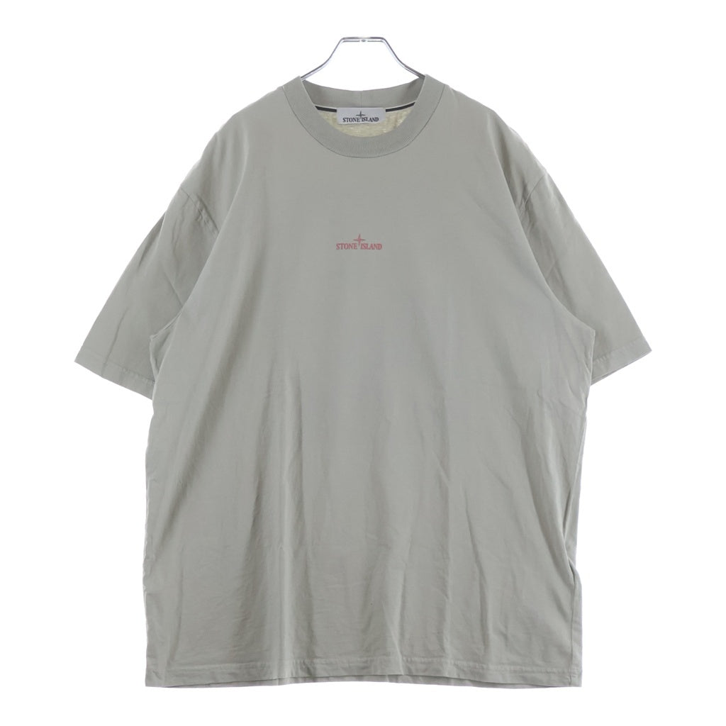 STONE ISLAND(ストーンアイランド) Organic Cotton T-Shirt バックプリントクルーネック半袖Tシャツカットソー グレー L1S152100001 S0374
