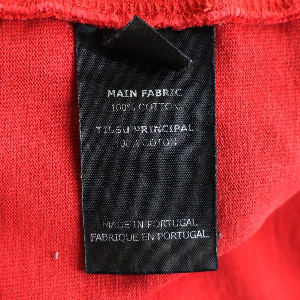VETEMENTS(ヴェトモン) 18SS ×TOMMY HILFIGER オーバーサイズ フロントプリント ロゴ刺繍 クルーネック長袖Tシャツカットソー レッド MSS18TR45