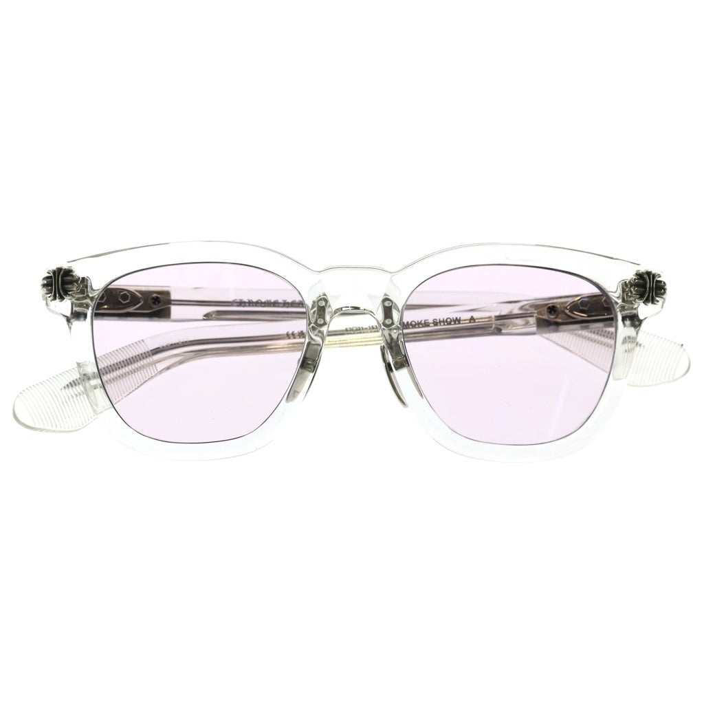 CHROME HEARTS(クロムハーツ) SMOKE SHOW-A スモークショー クリアフレーム CHプラス テンプル ウェリントン アイウェア サングラス 眼鏡 クリア 52□21‐153