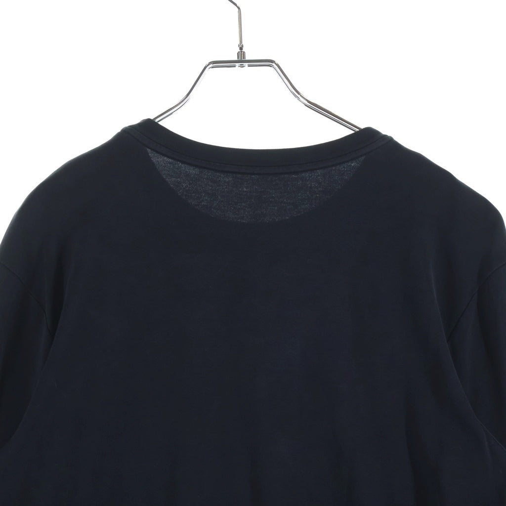 LOUIS VUITTON(ルイヴィトン) モノグラム ポケット ロゴプリント クルーネック長袖Tシャツカットソー ブラック