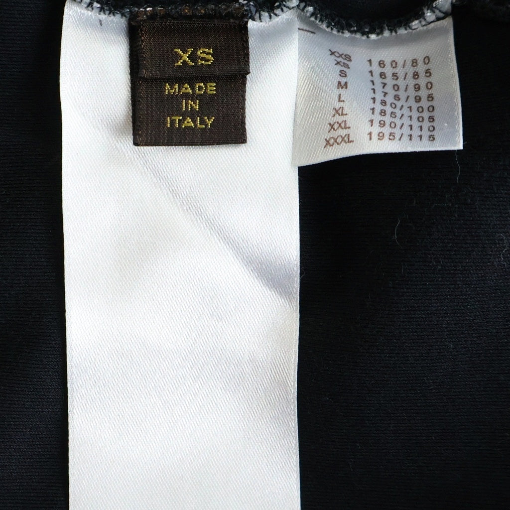 LOUIS VUITTON(ルイヴィトン) モノグラム ポケット ロゴプリント クルーネック長袖Tシャツカットソー ブラック