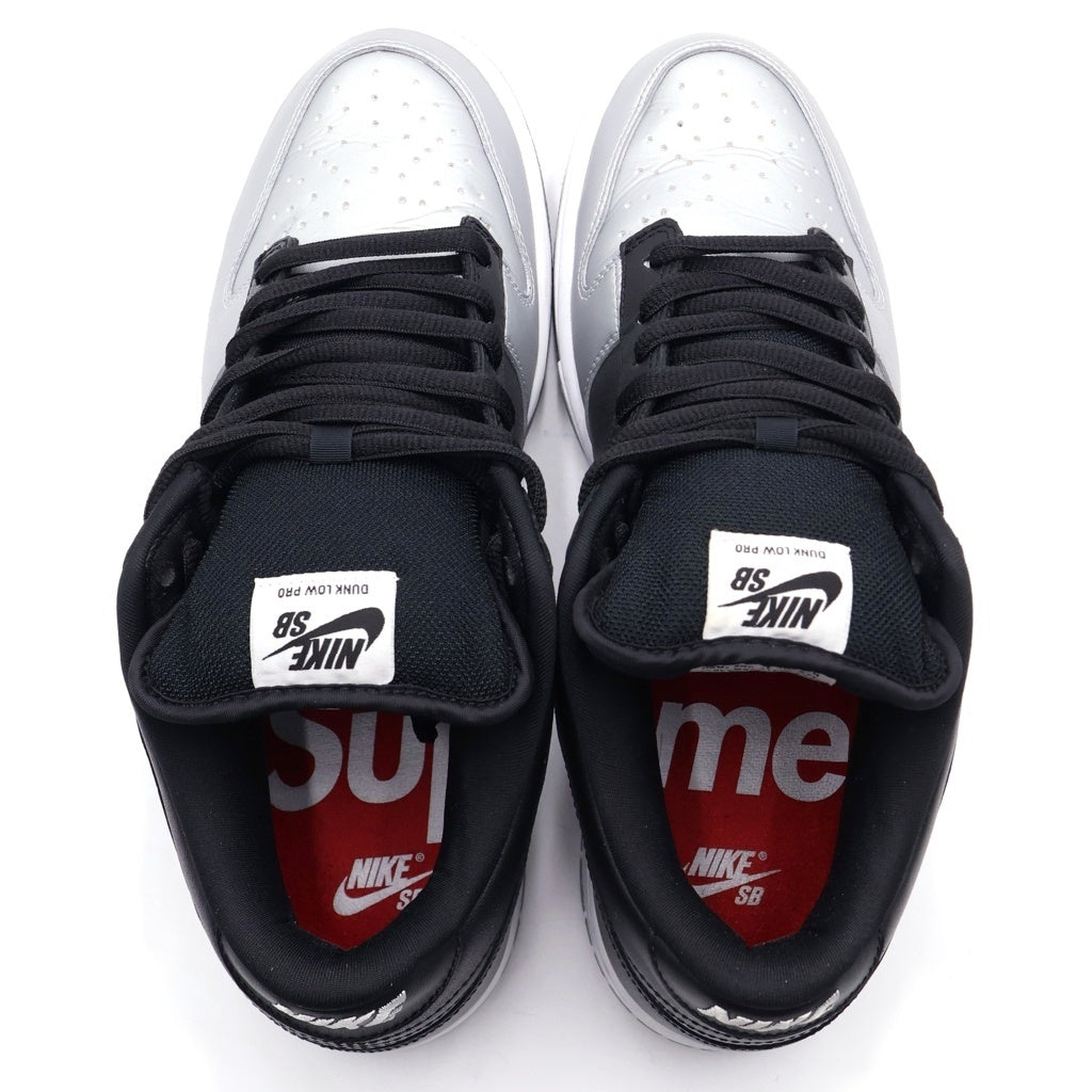 NIKE SB(ナイキエスビー) ×SUPREME DUNK LOW OG QS シュプリーム ダンクロー ローカットスニーカー US10.5/29.0cm ブラック/シルバー CK3480-001