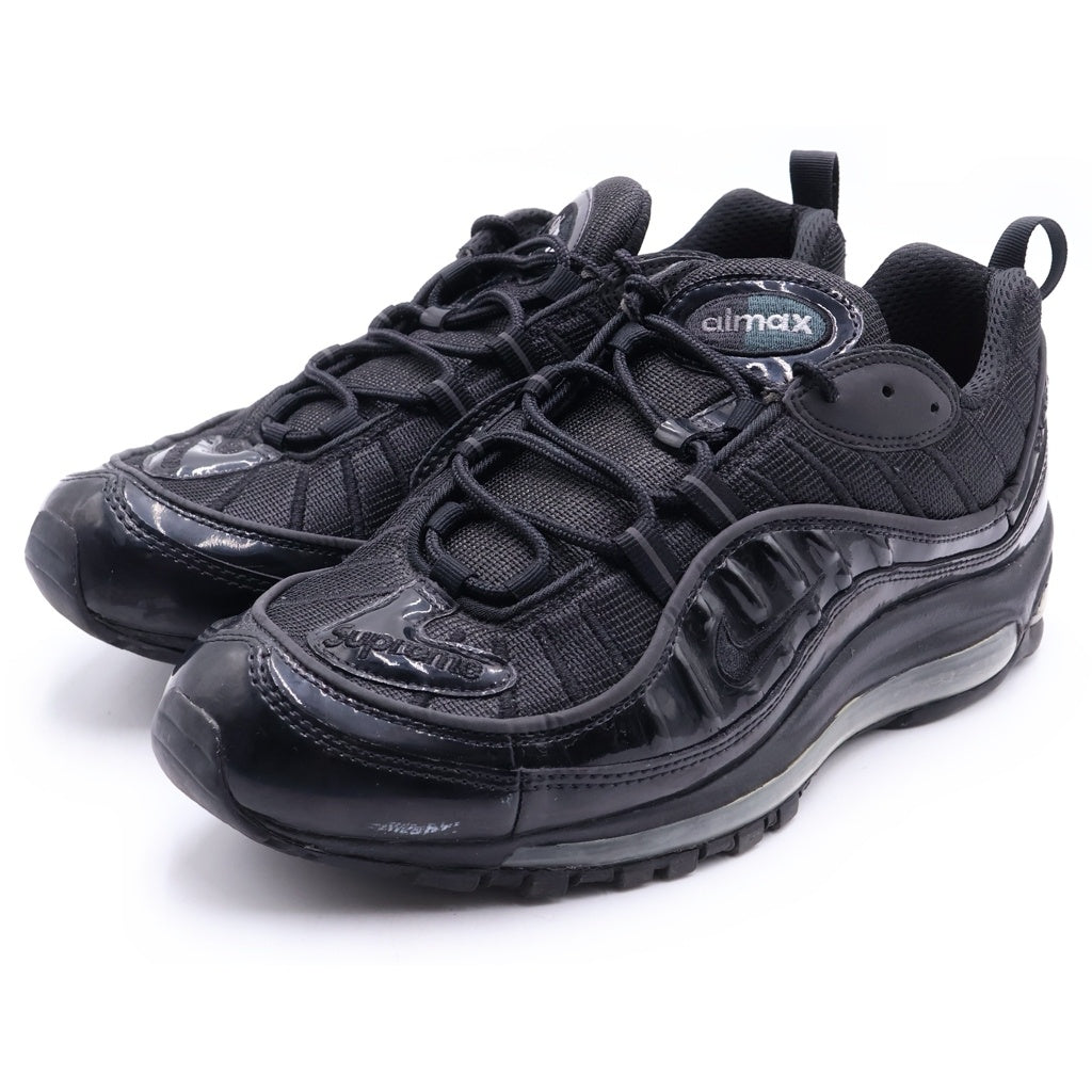NIKE(ナイキ) 16SS ×SUPREME AIR MAX 98 シュプリーム エアマックス98 ローカットスニーカー ブラック US10/28cm 844694-001