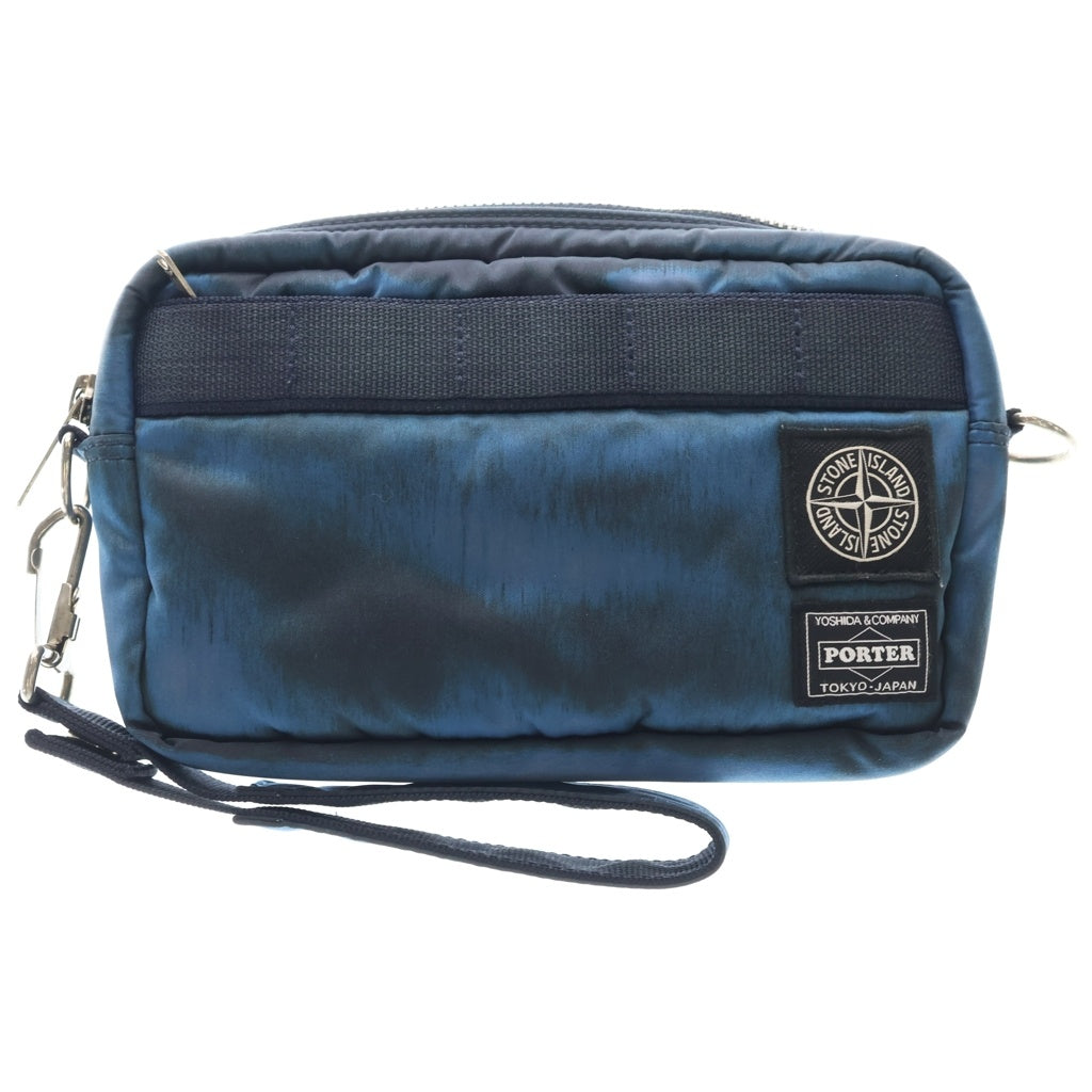 STONE ISLAND(ストーンアイランド) ×PORTER POUCH K2S259200005S00R7 ナイロン ポーチ ブルー