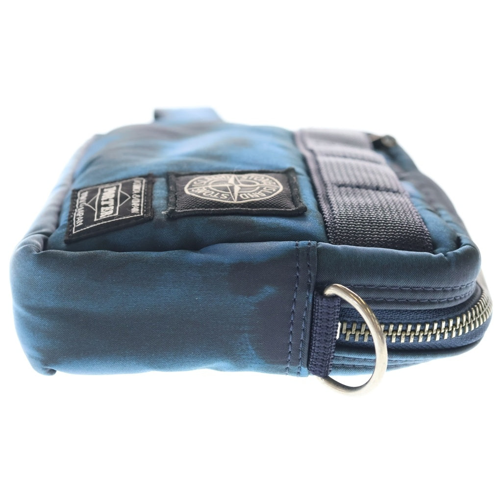 STONE ISLAND(ストーンアイランド) ×PORTER POUCH K2S259200005S00R7 ナイロン ポーチ ブルー