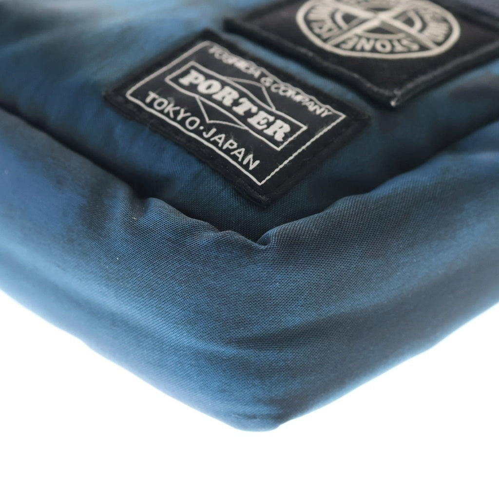STONE ISLAND(ストーンアイランド) ×PORTER POUCH K2S259200005S00R7 ナイロン ポーチ ブルー