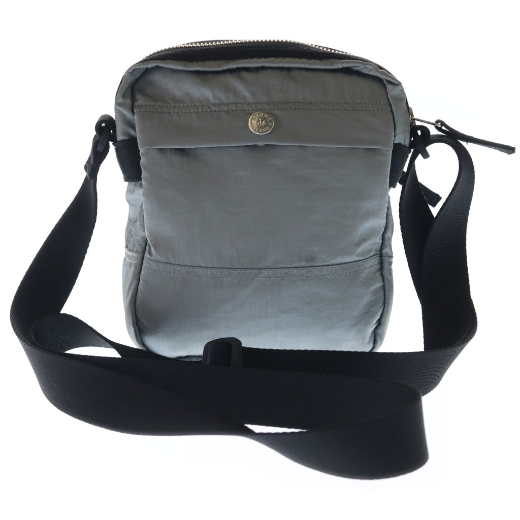 STONE ISLAND(ストーンアイランド) Black Coated Nylon Metal ECONYL Pouch Bag K2S159200015S0251 ナイロン ポーチバッグ グレー