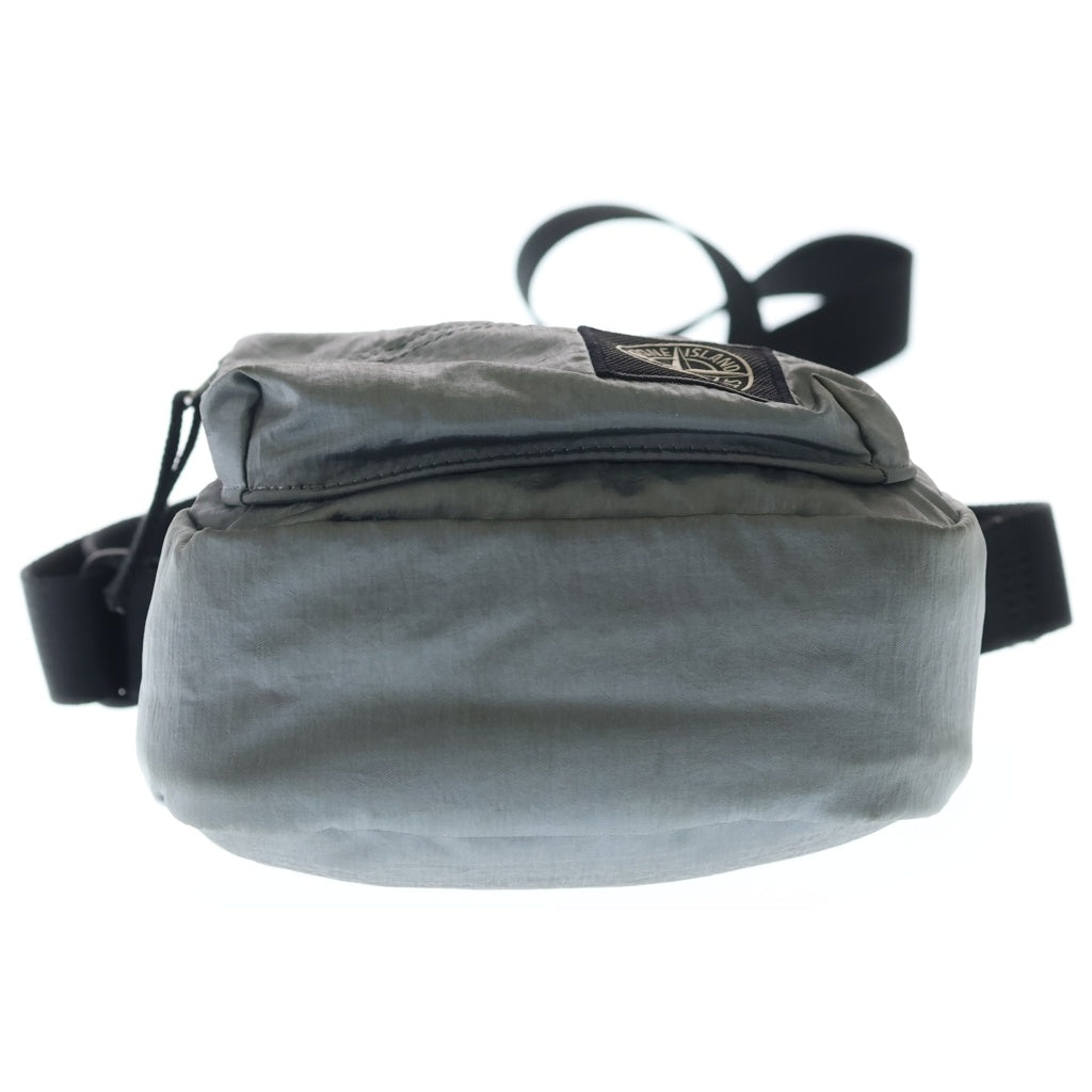 STONE ISLAND(ストーンアイランド) Black Coated Nylon Metal ECONYL Pouch Bag K2S159200015S0251 ナイロン ポーチバッグ グレー