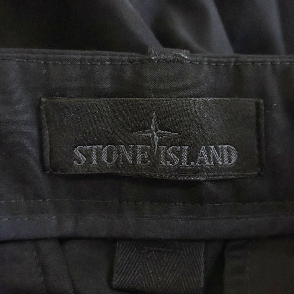 STONE ISLAND(ストーンアイランド) Waterproof Cotton Trousers K2S153100042S00F1 ウォータープルーフ コットントラウザーパンツ ブラック
