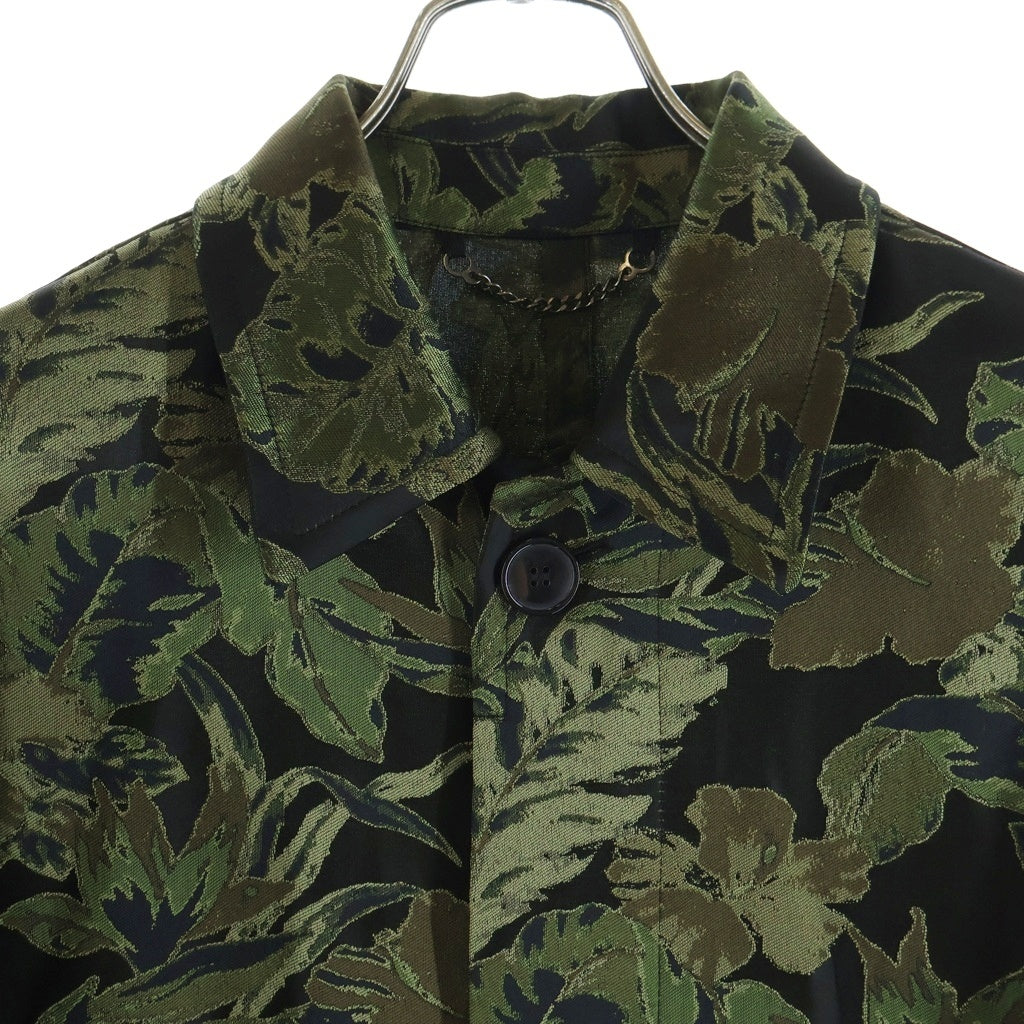 DRIES VAN NOTEN(ドリスヴァンノッテン) Floral Jacguard Jacket フローラル ジャガードジャケット グリーン