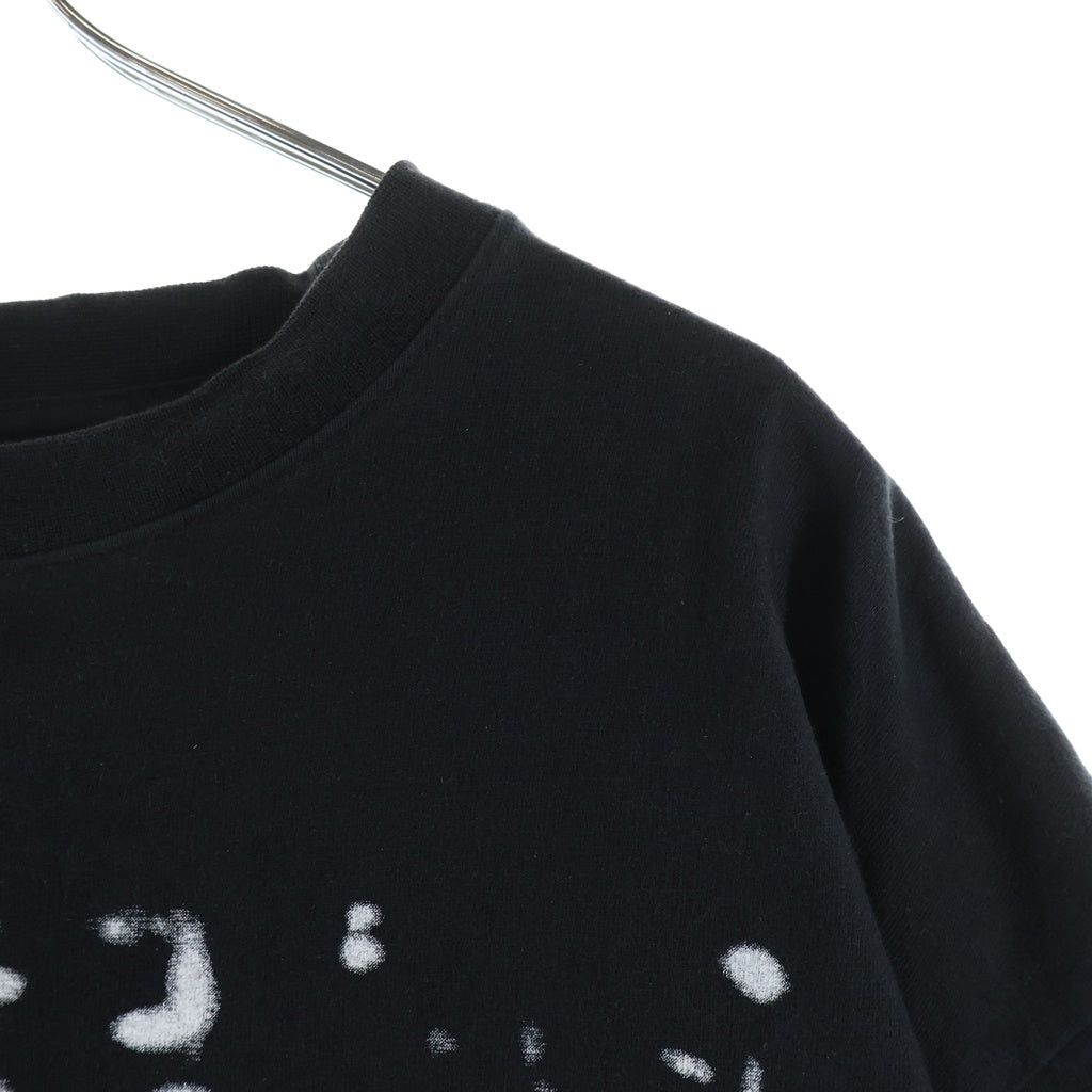 BALENCIAGA(バレンシアガ) 23SS Large Fit Tshirt 641675 TOV05 オーバーサイズ 両面ロゴプリントクルーネック半袖Tシャツカットソー ブラック