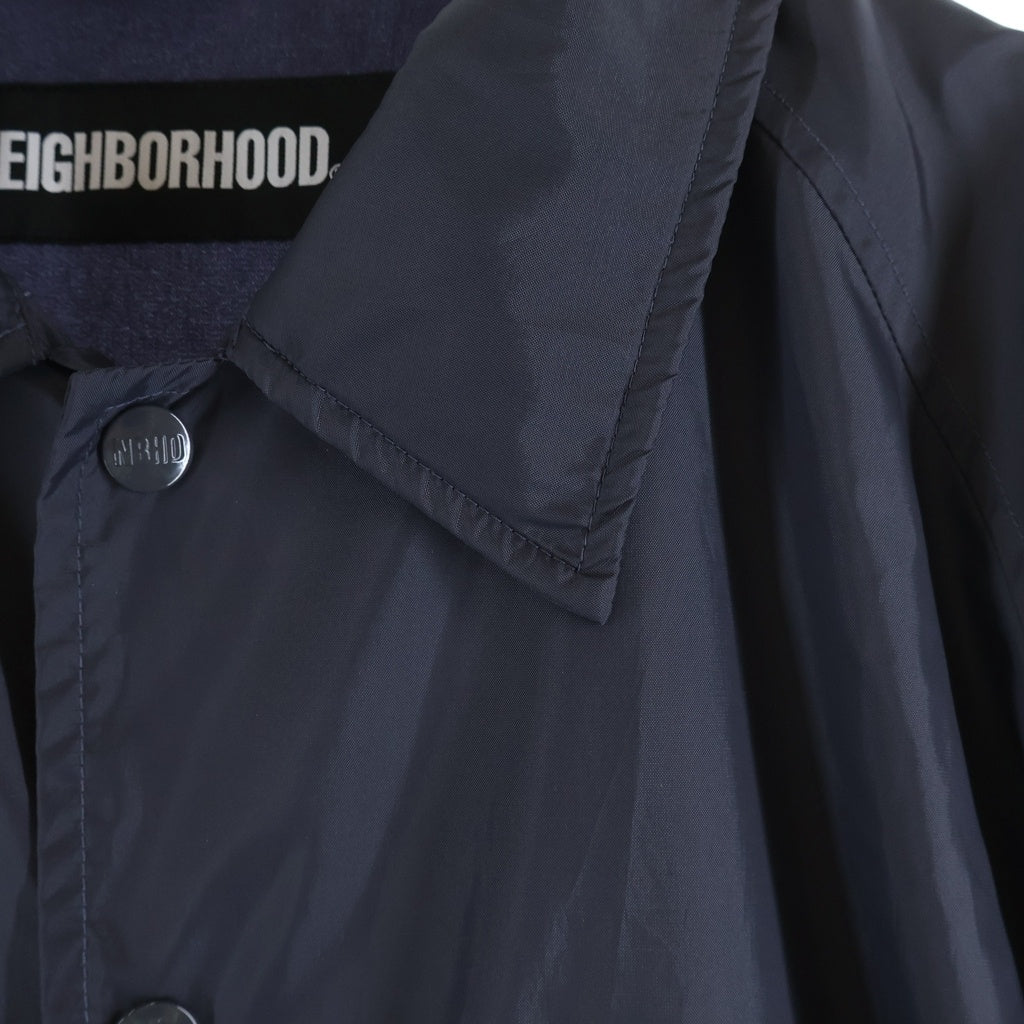 NEIGHBORHOOD(ネイバーフッド) 21SS BROOKS N-JKT 211TSNH-JKM01 バックロゴ刺繍ナイロンコーチジャケット ネイビー