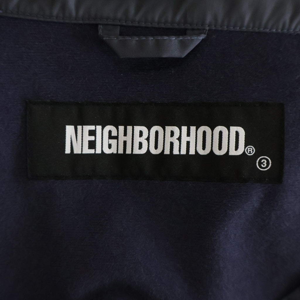 NEIGHBORHOOD(ネイバーフッド) 21SS BROOKS N-JKT 211TSNH-JKM01 バックロゴ刺繍ナイロンコーチジャケット ネイビー