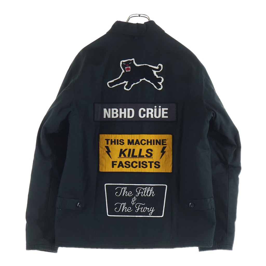 NEIGHBORHOOD(ネイバーフッド) 17AW FIXX.PW C-JKT 172AQNH-JKM05 フィックス パッチワッペン ブルゾンジャケット ブラック