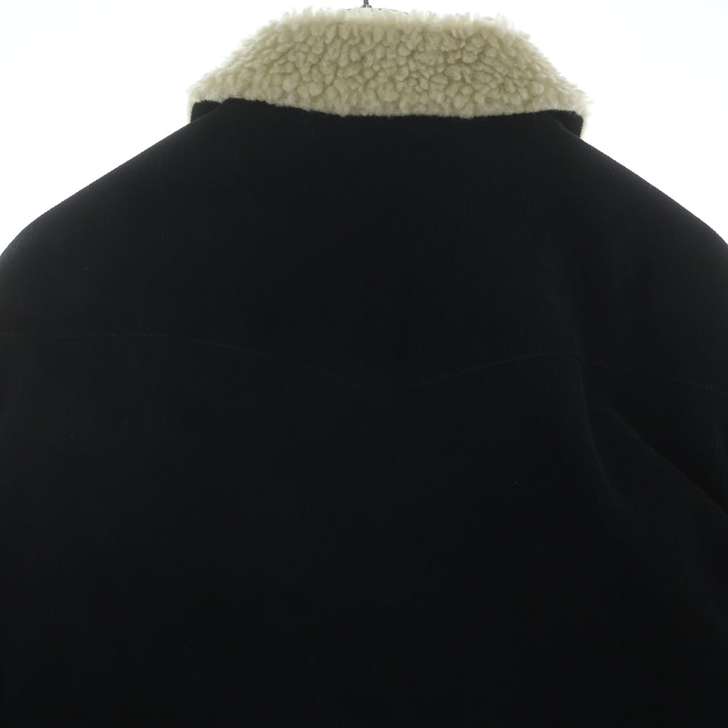NEIGHBORHOOD(ネイバーフッド) 22AW CORDUROY WESTERN BOA COAT 222UTNH-SHM03 コーデュロイ ウエスタン ボアコート ブルゾンジャケット ブラック