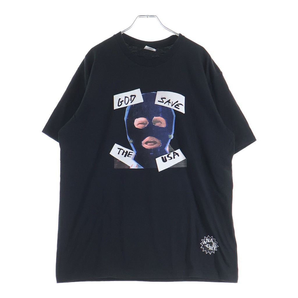 SUPREME(シュプリーム) 26SS God Save Us TEE ゴッド セーブ アス フロントプリント クルーネック半袖Tシャツカットソー ブラック