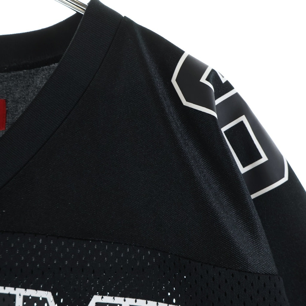 SUPREME(シュプリーム) 25AW Bones Football Jersey ボーン フットボール ジャージ クルーネック半袖メッシュTシャツカットソー ブラック