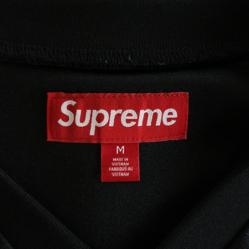 SUPREME(シュプリーム) 25AW Bones Football Jersey ボーン フットボール ジャージ クルーネック半袖メッシュTシャツカットソー ブラック