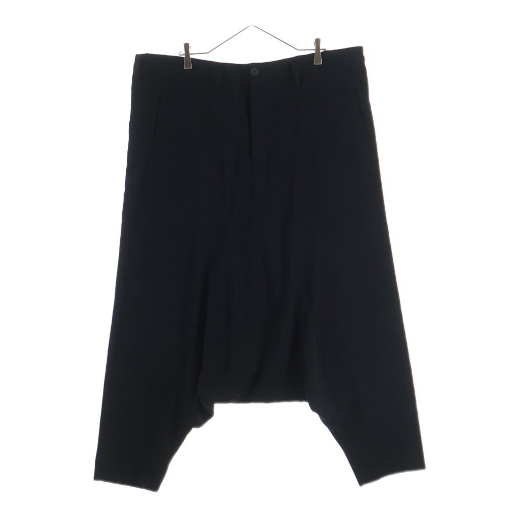 Yohji Yamamoto POUR HOMME(ヨウジヤマモト プールオム) 25SS TA TUXEDO SARROUEL PANTS HP-P39-500 タキシードサルエルパンツ ブラック