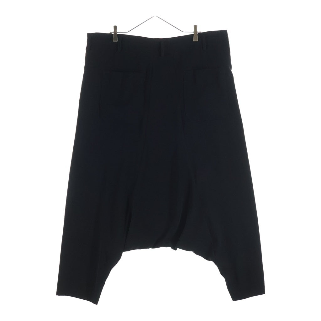 Yohji Yamamoto POUR HOMME(ヨウジヤマモト プールオム) 25SS TA TUXEDO SARROUEL PANTS HP-P39-500 タキシードサルエルパンツ ブラック