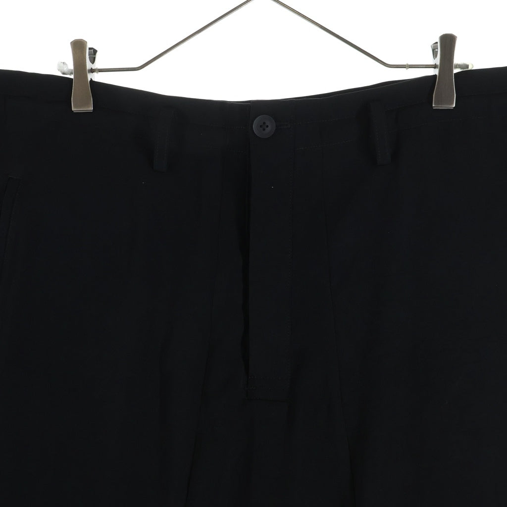 Yohji Yamamoto POUR HOMME(ヨウジヤマモト プールオム) 25SS TA TUXEDO SARROUEL PANTS HP-P39-500 タキシードサルエルパンツ ブラック