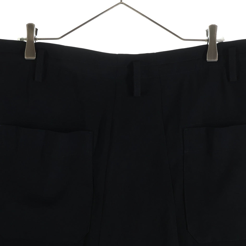 Yohji Yamamoto POUR HOMME(ヨウジヤマモト プールオム) 25SS TA TUXEDO SARROUEL PANTS HP-P39-500 タキシードサルエルパンツ ブラック