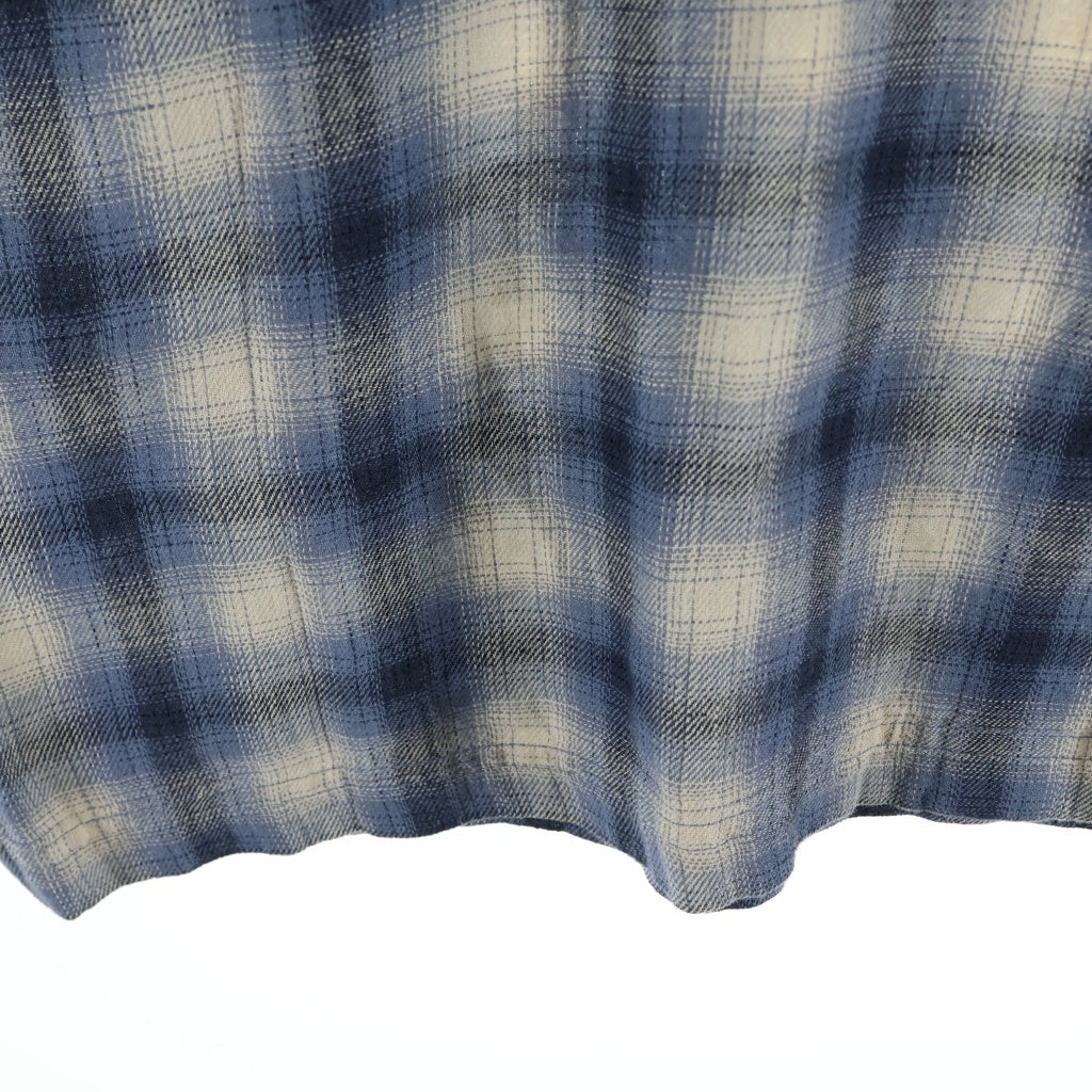 STUSSY(ステューシー) Liam SS Plaid Shirt Blue リアム ショートスリーブ プレイド 半袖シャツ ブルー 1110385