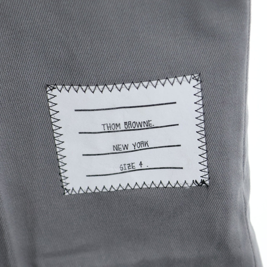 THOM BROWNE(トムブラウン) 4-BAR クラシックテ-ラードスラックスパンツ グレー MTU245A-03788035