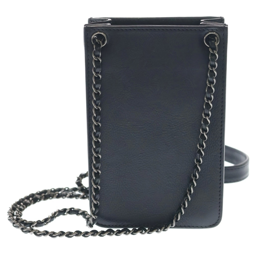 CHANEL(シャネル) ココマーク ポシェット チェーンショルダーバッグ スマホケース A92304 ブラック レディース