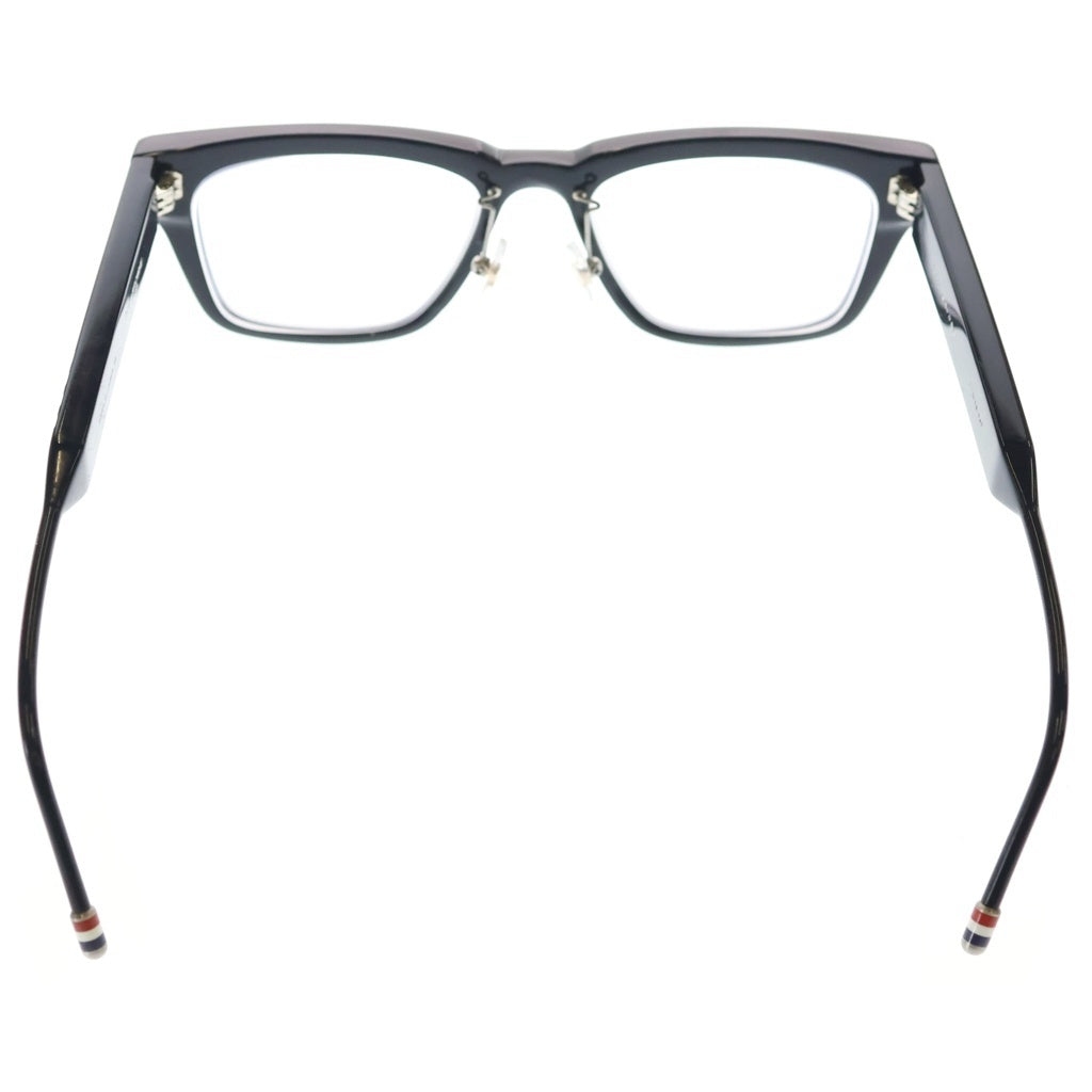 THOM BROWNE(トムブラウン) 21AW ウェリントン トリコロールクリアフレームアイウェア ブラック TB-715-TBX715-A-01