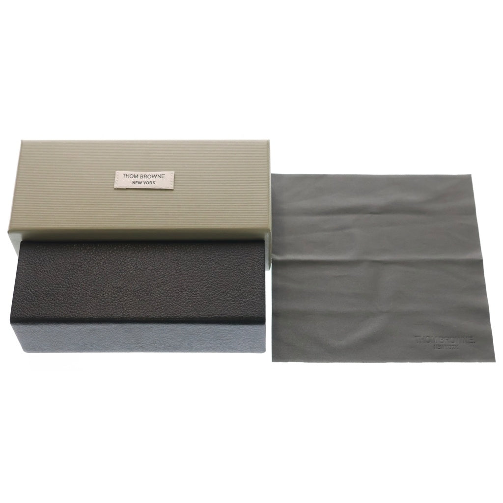 THOM BROWNE(トムブラウン) 21AW ウェリントン トリコロールクリアフレームアイウェア ブラック TB-715-TBX715-A-01