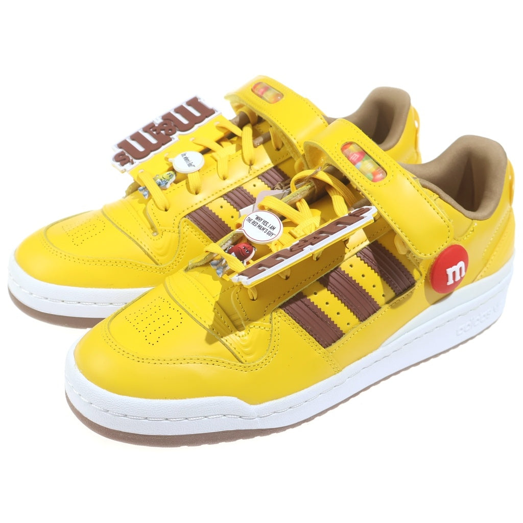 adidas(アディダス) ×M&MS FORUM LOW GY1179 エムアンドエムズ フォーラム ローカットスニーカー イエロー US9.5/27.5cm