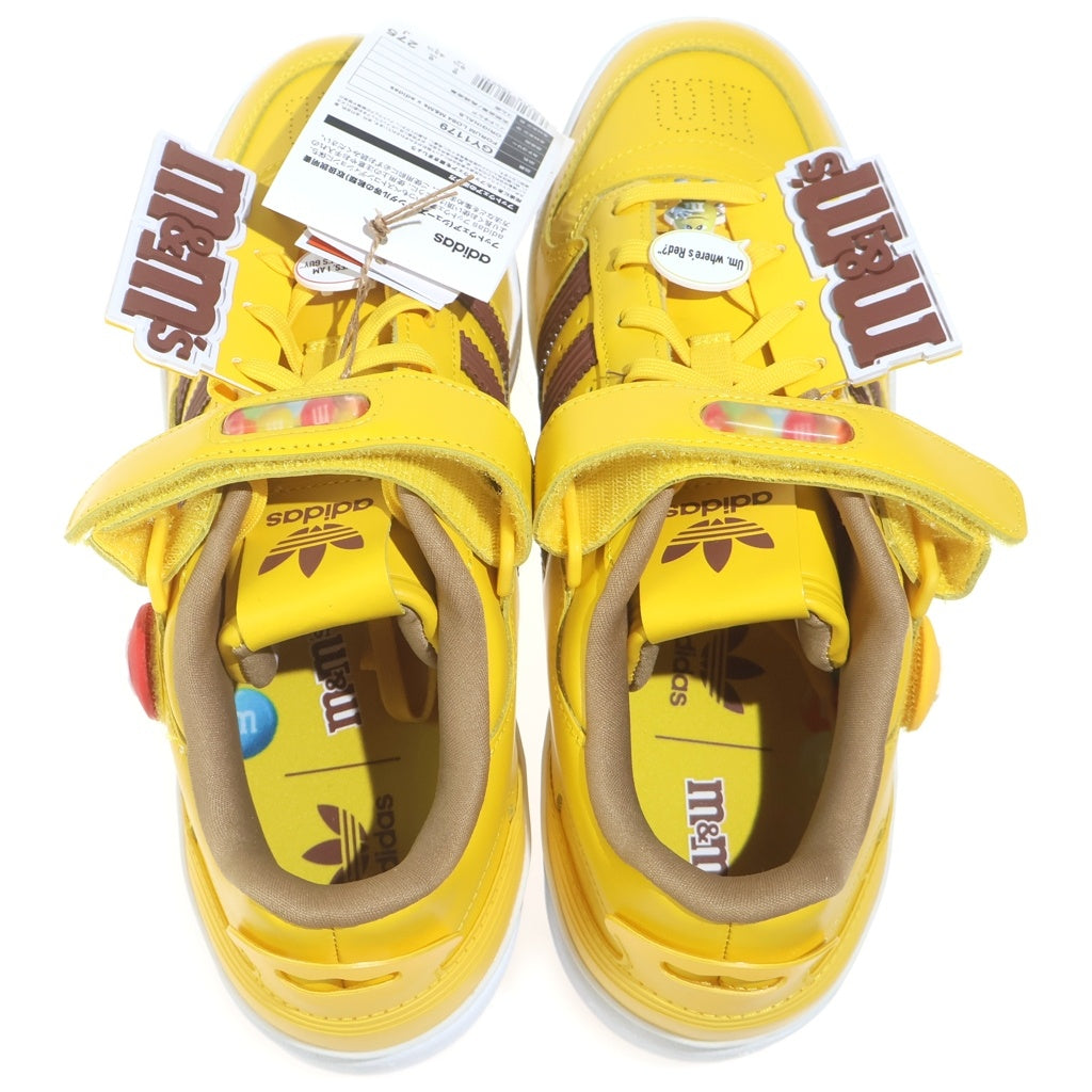 adidas(アディダス) ×M&MS FORUM LOW GY1179 エムアンドエムズ フォーラム ローカットスニーカー イエロー US9.5/27.5cm