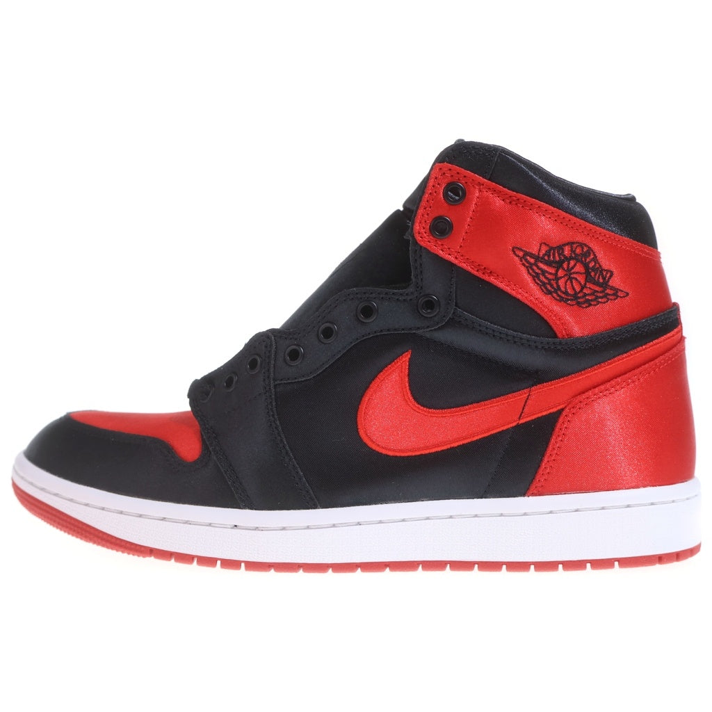 NIKE(ナイキ) WMNS AIR JORDAN 1 RETRO HIGH OG SATIN BRED FD4810-061 ウィメンズ エアジョーダン1 レトロ サテンブレッド ハイカットスニーカー レッド/ブラック US11/38cm