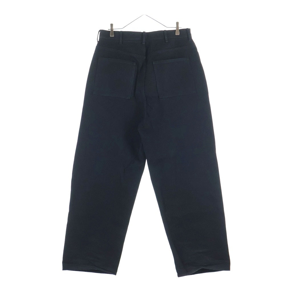 NO MASS PROD(ノーマスブロッド) RAW DENIM JAPANESE LOOSE FIT BAGGY JEANS ローウエスト ジャパニーズ ルーズフィット スナップデザイン デニムパンツ ジーンズ ブラック