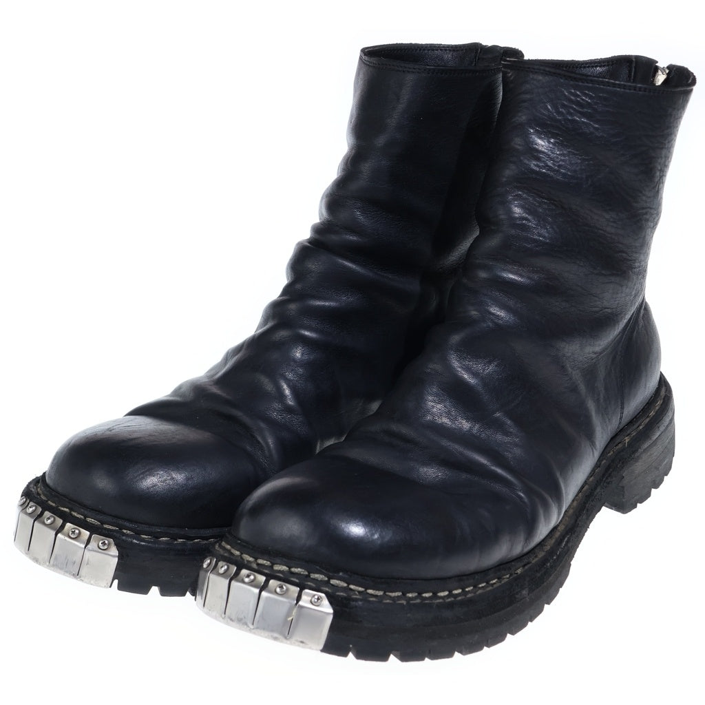 GUIDI(グイディ) 24AW Back Zip Boots GR06V ホースレザー バックジップ ミドルカットブーツ ブラック
