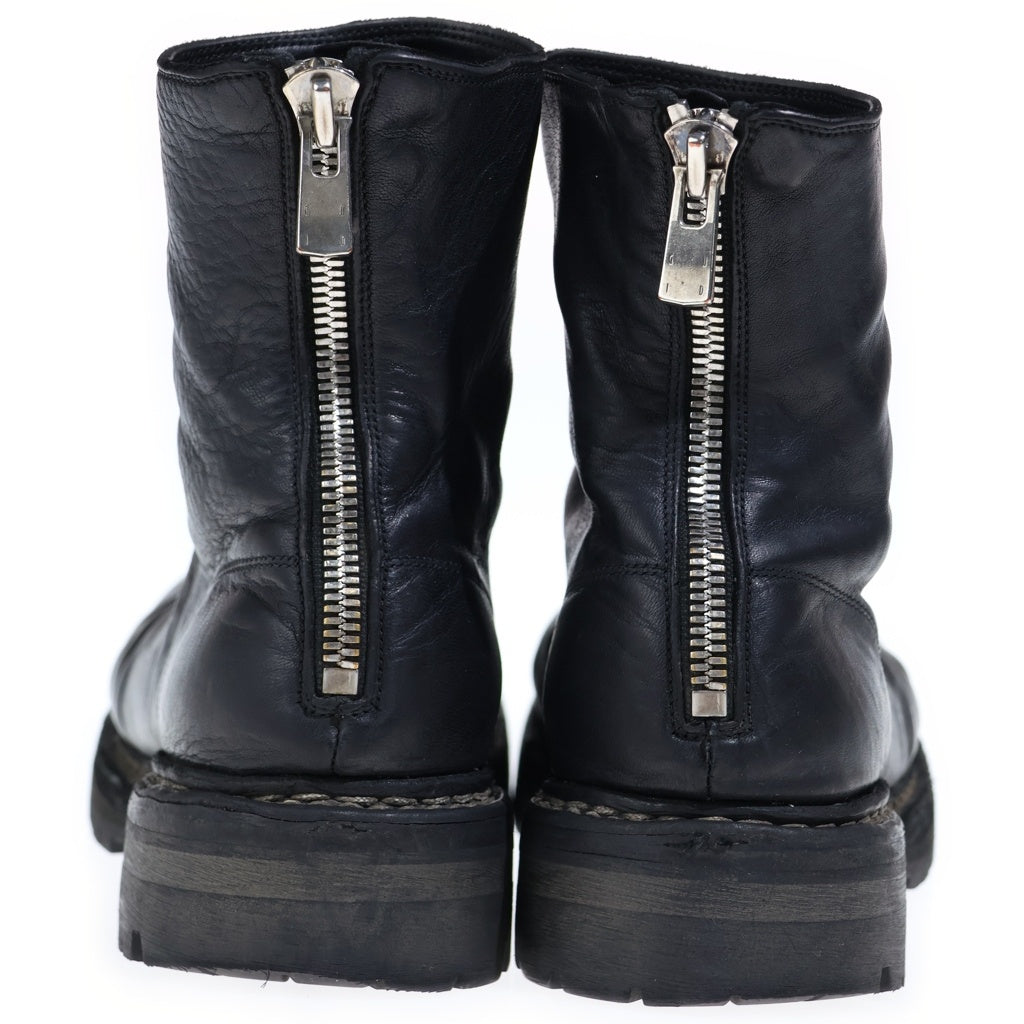 GUIDI(グイディ) 24AW Back Zip Boots GR06V ホースレザー バックジップ ミドルカットブーツ ブラック