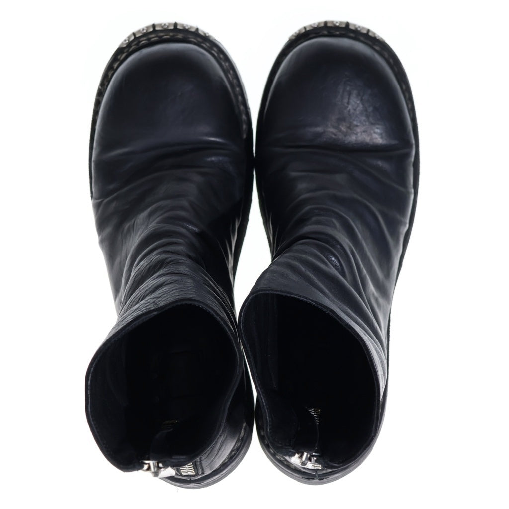 GUIDI(グイディ) 24AW Back Zip Boots GR06V ホースレザー バックジップ ミドルカットブーツ ブラック