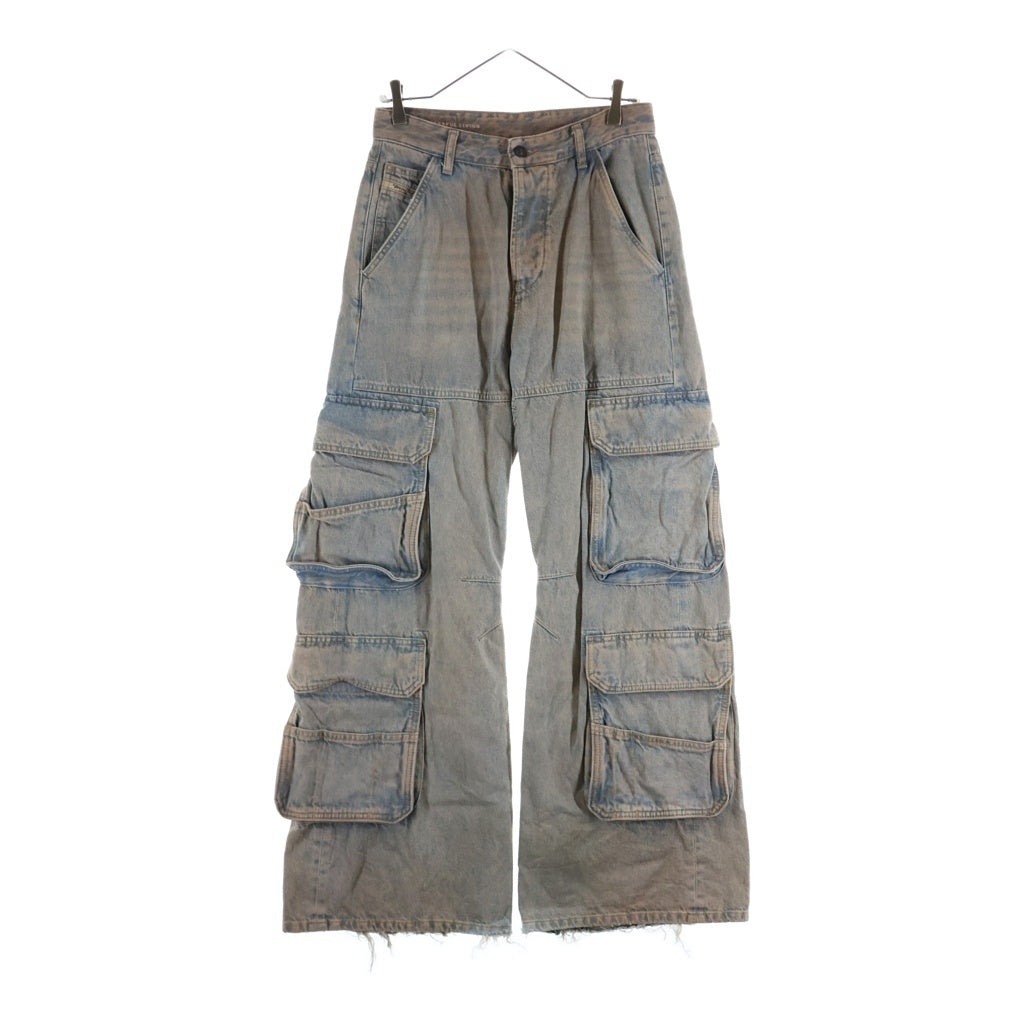 DIESEL(ディーゼル) D-SIRE-CARGO-D A13317 ローウェスト カーゴデニムパンツ ジーンズ インディゴ レディース