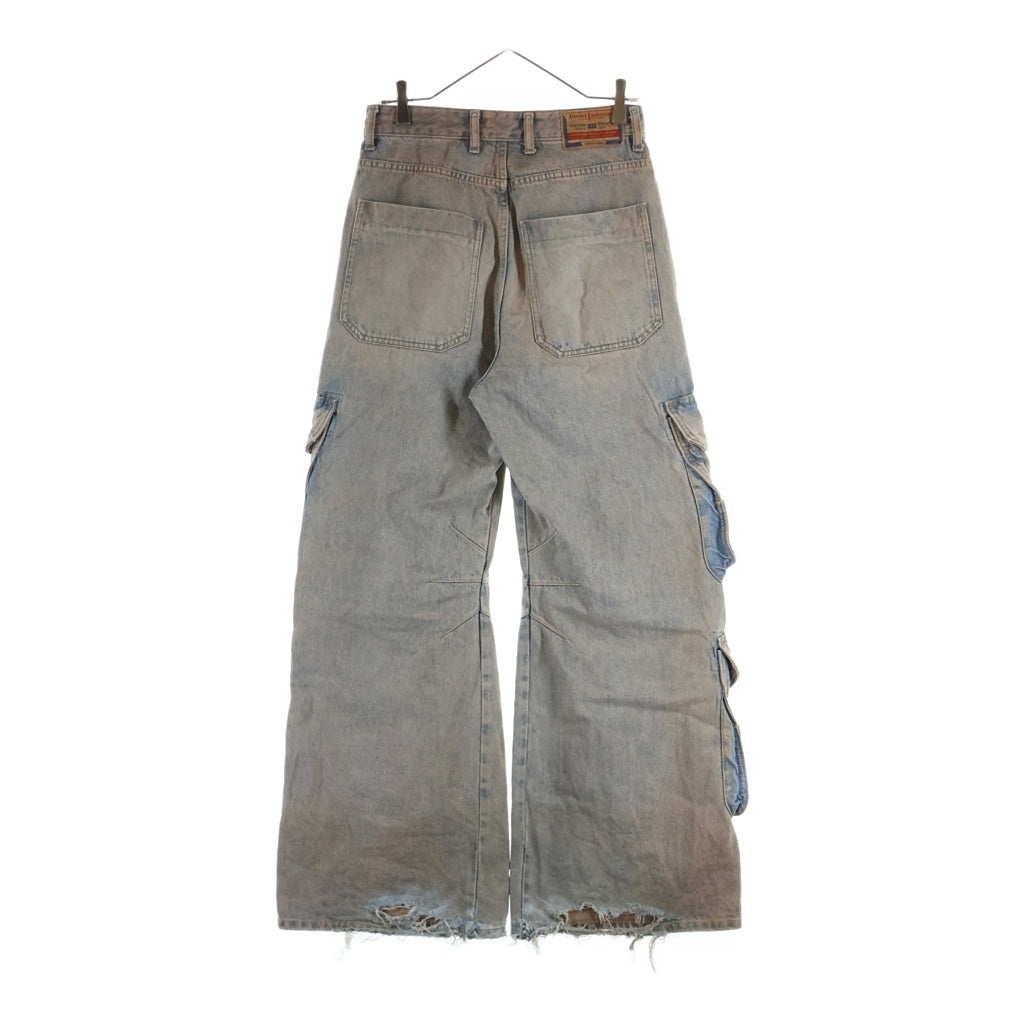 DIESEL(ディーゼル) D-SIRE-CARGO-D A13317 ローウェスト カーゴデニムパンツ ジーンズ インディゴ レディース