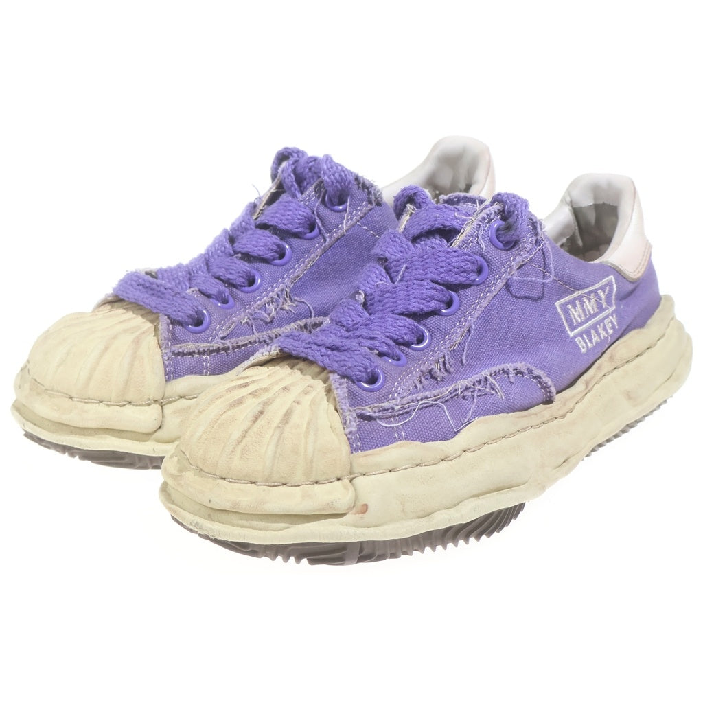 MAISON MIHARAYASUHIRO(メゾンミハラヤスヒロ) BLAKEY DISTRESSED CANVAS SNEAKER ブレイキー ダメージ加工 キャンバス ローカットスニーカーパープル レディース A10FW712